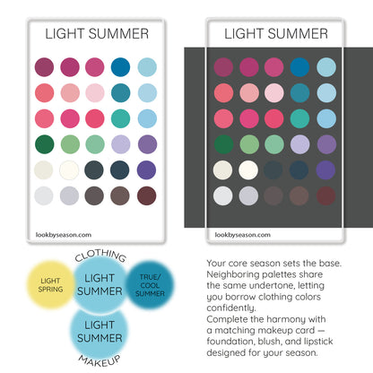 Color DNA Card - Your Cheat Sheet To Instant Glow